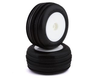 Picture of JConcepts Mini-T 2.0 Carvers Pre-Mounted Front Tires (White) (2) (Green)