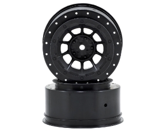 Picture of JConcepts 12mm Hex Hazard Short Course Wheels (Black) (2) (Slash)