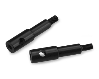 Picture of JConcepts RC10B2/RC10B3 Aluminum Standard Front Axles (Black) (2)