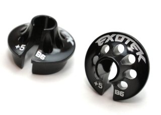 Picture of B6 +5 Offset Spring Perch, Alloy, 1 pair, Black Anodized, for B6/B6D