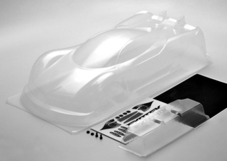 Picture of P1-Z 1/10 USGT Race Body, Clear Lexan w/ Wing