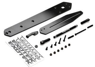 Picture of 22S Drag Wheelie Bar Set, Carbon Fiber, Adjustable Single Wheel Style