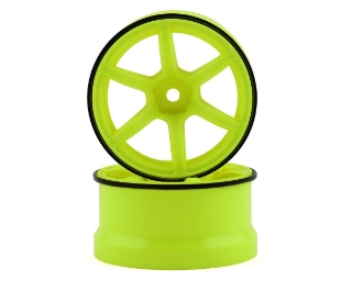 Picture of Yokomo 12mm Hex Racing Performer High Traction RWD Drift Wheels (Yellow) (2)