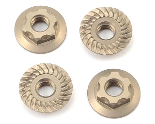 Picture of Yokomo 4mm Thin Aluminum Serrated Flanged Nut (4)
