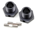 Picture of Tekno RC 17mm Aluminum Wheel Hub Set w/Pins (Gun Metal) (2)