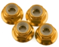Picture of 1UP Racing 4mm Serrated Aluminum Locknuts (Gold) (4)