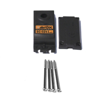 Picture of Top & Bottom Servo Case w/ 4 Screws, for SC0251MG