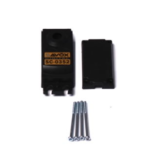 Picture of Top & Bottom Servo Case w/ 4 Screws, for SC0352