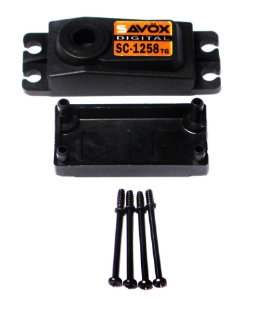 Picture of Top & Bottom Servo Case w/ 4 Screws, for SC1258TG