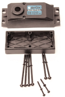 Picture of Top & Bottom Servo Case w/ 4 Screws, for SW0240MG