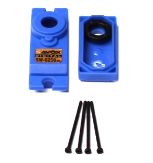 Picture of Top & Bottom Servo Case w/ 4 Screws, for SW0250MG