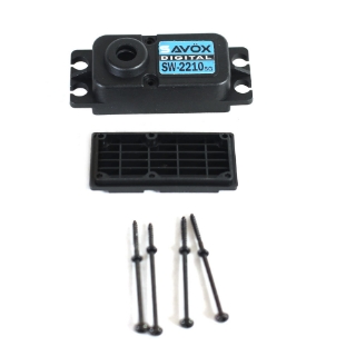 Picture of Top & Bottom Servo Case w/ 8 Screws, for SW2210SG & SW2210SW-BE