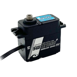 Picture of Waterproof High Voltage Coreless Digital Servo with Soft Start .13sec / 444.4 @ 7.4V - Black Edition