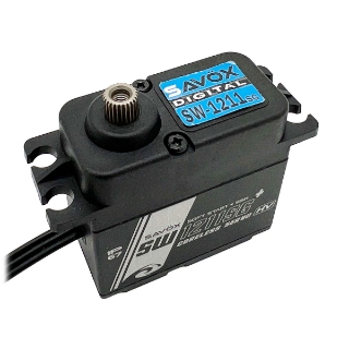 Picture of Waterproof High Voltage Digital Servo 0.08sec / 416.6oz @ 8.4V - Black Edition