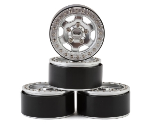 Picture of RC4WD KMC 1.7" Hex Rock Crawler Beadlock Wheels (Silver) (4)