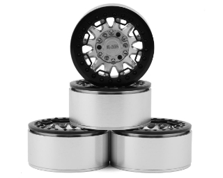 Picture of RC4WD Black Rhino Ouray 1.9" Aluminum Beadlock Wheels (Silver/Black) (4)