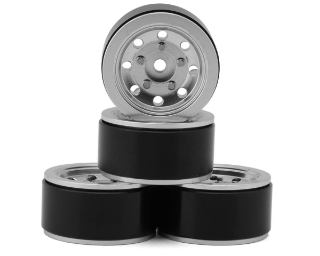 Picture of RC4WD Classic 8-Hole V2 1.0" Beadlock Wheels (Silver) (4)