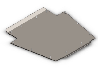 Picture of Jeep Cherokee Transfer Case Skid Plate 1984-2001 XJ Clayton Off Road