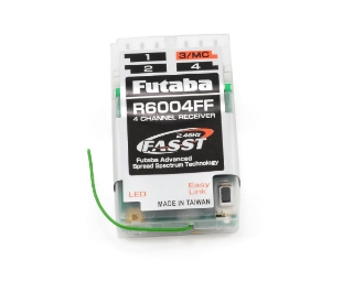 Picture of Futaba R6004FF 2.4GHz FASST 4 Channel Micro Air/Heli Receiver