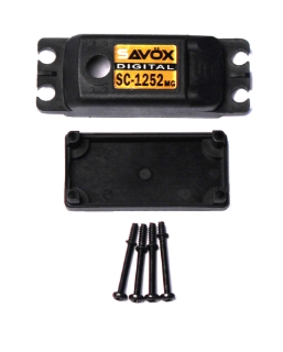 Picture of Top & Bottom Servo Case w/ 4 Screws, for SC1252MG