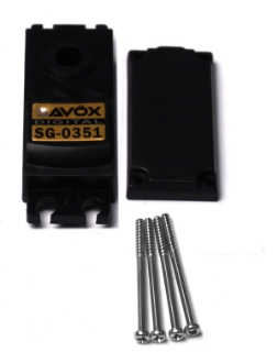 Picture of Top & Bottom Servo Case w/ 4 Screws, for SG0351