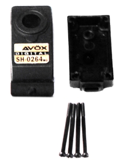 Picture of Top & Bottom Servo Case w/ 4 Screws, for SH0264MG