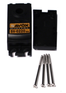Picture of Top & Bottom Servo Case w/ 4 Screws, for SV0220MG