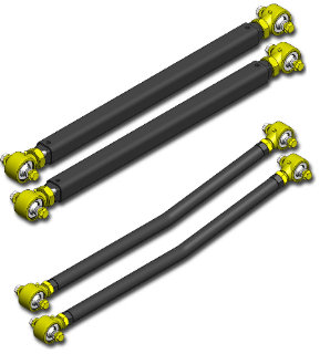 Picture of Jeep Cherokee Pro Series Long Rear Coil Conversion Control Arm Kit For 84-01 XJ 