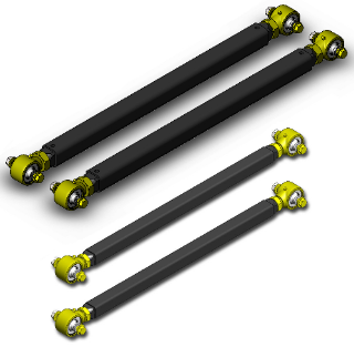 Picture of Jeep Pro Series 5 Inch Stretch Long Rear Control Arm Kit For 97-06 TJ