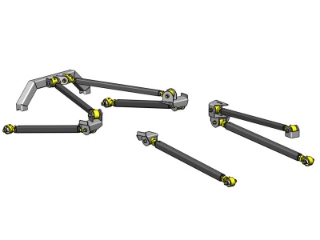Bild von Jeep Wrangler Pro Series 3 Link Long Arm Upgrade Kit 1997-2006 TJ Clayton Off Road