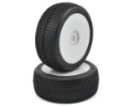 Picture of JConcepts Reflex Pre-Mounted 1/8th Buggy Tires (2) (White) (Green)