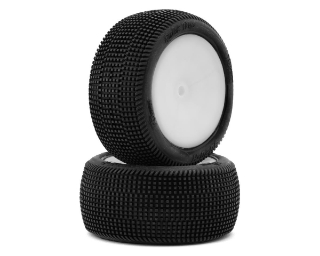 Picture of Pro-Motion Quicktime 2.2'' Rear 2WD Pre-Mounted Buggy Tires (White) (2) (T3)
