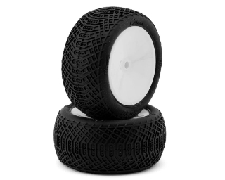 Picture of Pro-Motion Corsair 2.2" 1/10 Pre-Mounted Rear Buggy Tires (White) (2) (T3)