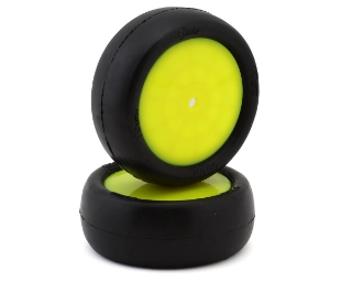 Picture of Pro-Motion Slick 4WD Pre-Mounted 2.2'' Front Buggy Tires (Yellow) (2)