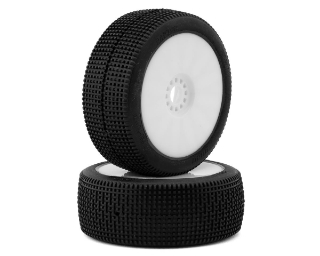 Picture of Pro-Motion Raptor 1/8 Buggy Pre-Mount Tires (White) (2) (T1)