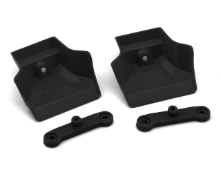 Picture of JConcepts XRAY XB8/XB8e 2025 1/8 Molded Front Wings w/Adaptors (Black) (2)
