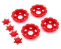 Picture of JConcepts "Tracker" Monster Truck Wheel Mock Beadlock Rings (Red) (4)