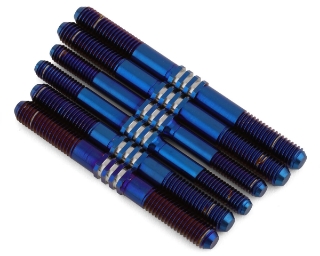 Picture of JConcepts HB Racing D819/E819 Fin Titanium Turnbuckle Set (Blue) (6)