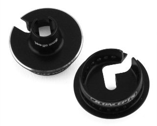 Picture of JConcepts Team Associated Fin Aluminum 13mm Shock Spring Cups (Black)