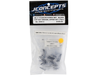 Picture of JConcepts Team Associated B6.4 Titanium Top Hat Upper Screws Set (70) (Black)