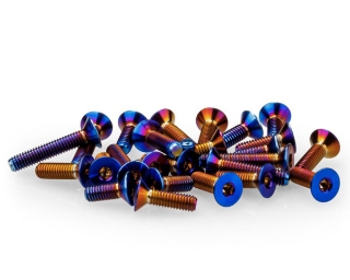 Picture of JConcepts Team Associated B6.4 Titanium Lower Screw Set (26) (Blue/Purple/Gold)