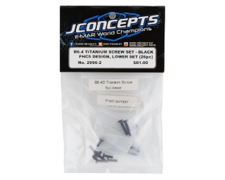 Picture of JConcepts Team Associated B6.4 Titanium Lower Screw Set (26) (Black)