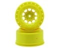 Picture of JConcepts 12mm Hex Hazard Short Course Wheels w/3mm Offset (Yellow) (2) (SC5M)