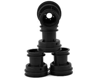 Picture of JConcepts Losi Mini LMT Mini Tribute Wheels w/Hex Adaptors (Black) (4)