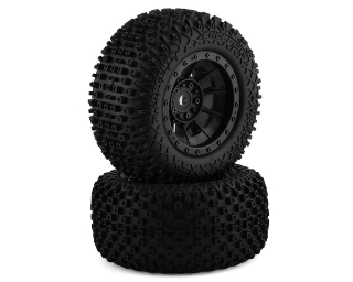 Picture of JConcepts Choppers Pre-Mounted Monster Truck Tires w/Hazard Wheel (Black) (2)