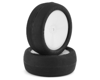 Picture of JConcepts Smoothie 2 2.2" Pre-Mounted 2WD Front Buggy Tires (White) (2) (Silver)