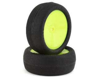 Picture of JConcepts Smoothie 2 2.2" Pre-Mounted 2WD Front Buggy Tires (Yellow) (2)