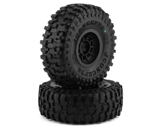Picture of JConcepts Tusk 2.9" Pre-Mounted Tires w/Hazard Wheel (2) (Green)
