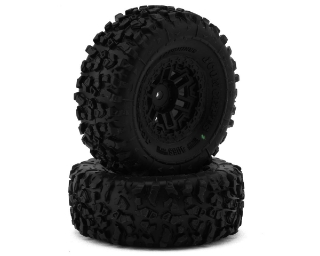 Picture of JConcepts Landmines 1.0" Pre-Mounted Tires w/Shuttle Wheels (2) (2.25”) (Green)