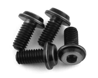 Picture of JConcepts 3x6mm "Top Hat" Titanium Screws (Black) (4)
